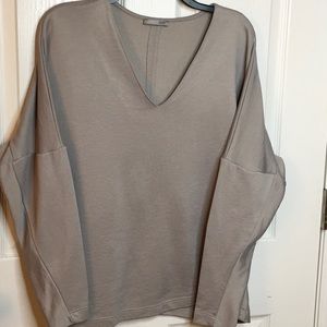 ZARA two toned gray oversized top
